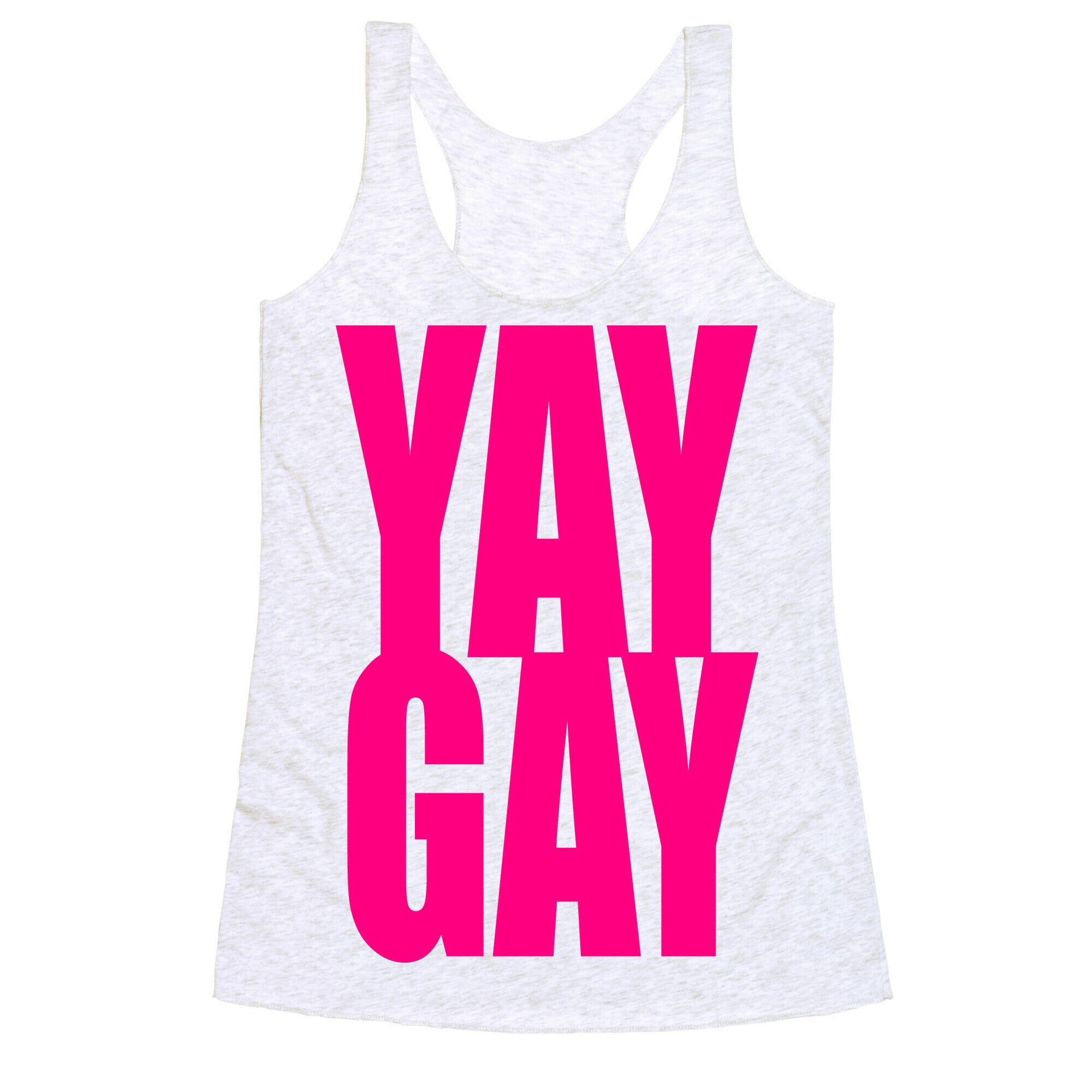Yay Gay Racerback Tank